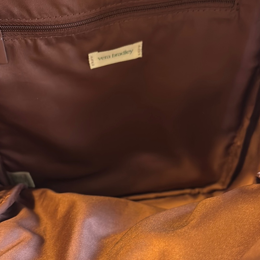 Brown And Blue Patterned Backpack - image 4